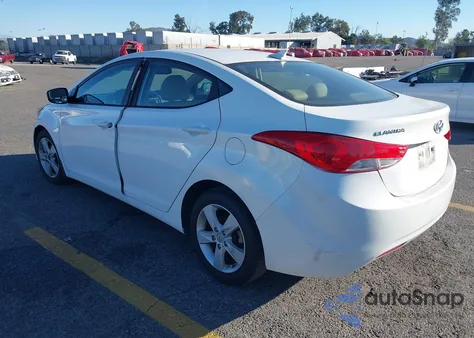 2013 Hyundai Elantra Gls from USA, damaged, VIN 5NPDH4AE1DH290169